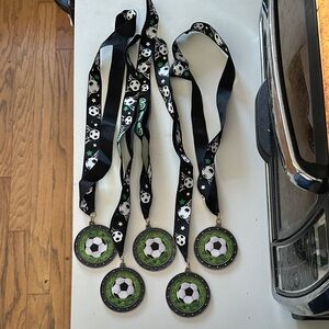 5 Crown Soccer Tournament Medals